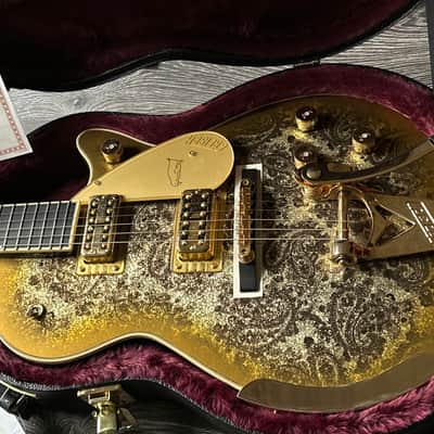 2024 Gretsch G6134TG Gold Paisley Penguin Bigsby Limited Edition image 7