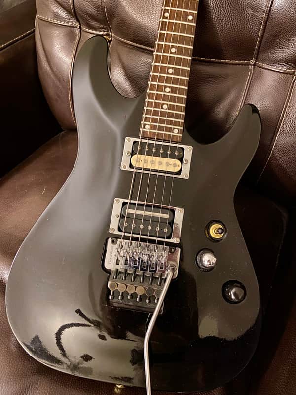 Schecter C-1 with Rosewood Fretboard 2000 - See-Thru Black Satin image 1