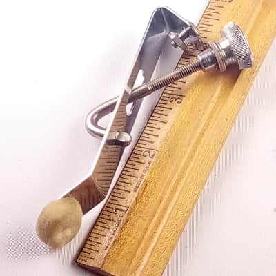 Premier Snare/Tom Drum Muffler Chrome Vintage 50s Small-Circle-Felt Tone Control image 3
