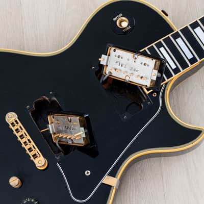 1981 Gibson Les Paul Custom Black Beauty Vintage Guitar, 100% Original w/ Tim Shaw PAFs, Case image 17