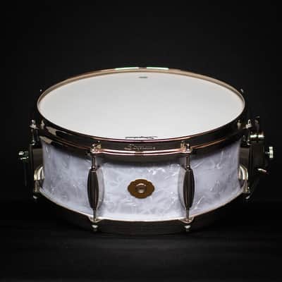 Slingerland 14" x 5.5" Radio King Artist Snare Drum, White Marine Pearl image 2
