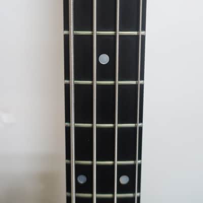 Vintage 1980s USA Carvin LB-50 Stereo 4 String Natural Guitar With Rare Charvel Tweed Case Very Clean image 4