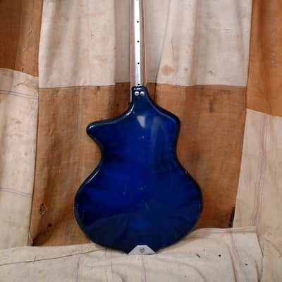 Wandre Spazial Bass Guitar 1960's Blue Smoke image 2