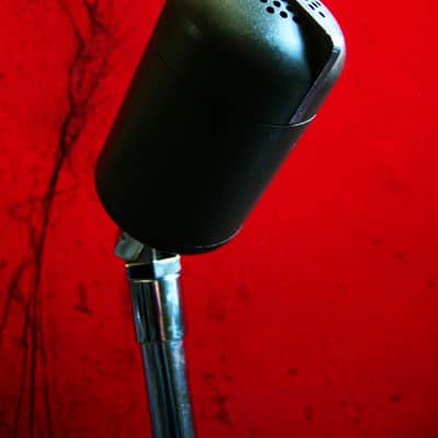 Vintage 1950's Altec 633A dynamic microphone "Salt Shaker" w period stand & cable High Z PROP image 5