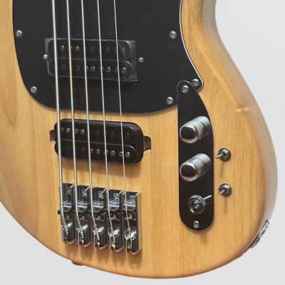 Schecter CV-5 5-String Electric Bass Guitar - Gloss Natural image 5
