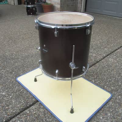 Ludwig Accent Series 16 X 16 Floor Tom, Hardwood Shell, Wine Red - Clean! image 4