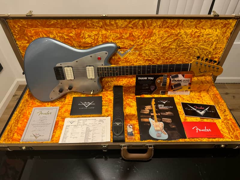 Fender Custom Shop Jazzmaster Journeyman Relic Ice Blue Metallic Masterbuilt Dennis Galuszka 2018 - Ice Blue Metallic image 1