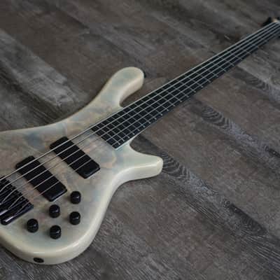 AIO S8-5 5-String Bass Guitar - White Burst 004 image 8
