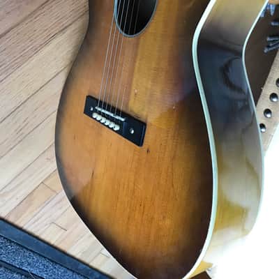 Silvertone (Harmony) 000 Acoustic Guitar image 2