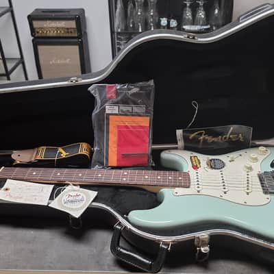 2001 Fender American Stratocaster BRAND NEW TIME CAPSULE Daphne Sonic Blue Custom Color FSR Special Limited Edition Run USA Standard Strat Electric Guitar NEVER PLAYED CASE QUEEN image 1