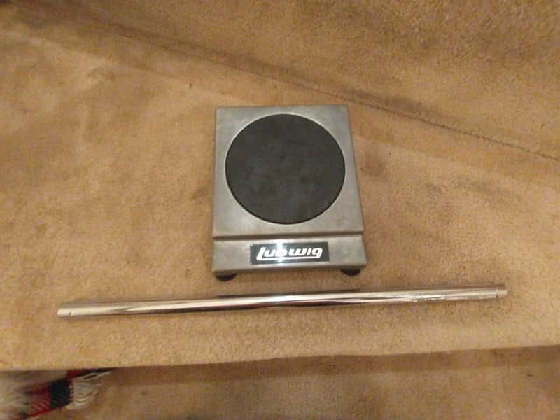 Ludwig Vintage drum practice pad with mounting post 1960s/early 70s excellent image 1