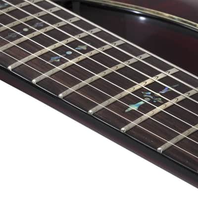 Schecter Hellraiser C-7 Electric Guitar, Black Cherry image 10