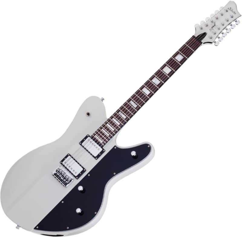 Schecter Robert Smith Ultracure-XII Electric Guitar Vintage White image 1