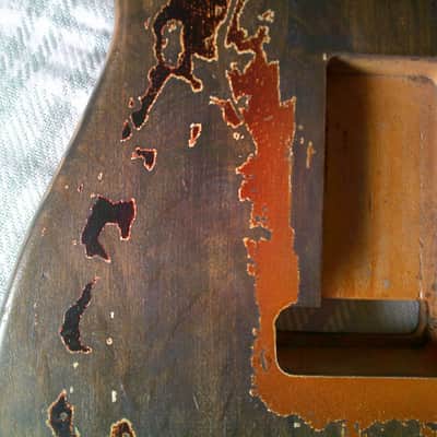 New Heavy Relic Aged Distressed Rory Gallagher S-Style Guitar Body Nitro Finish image 7