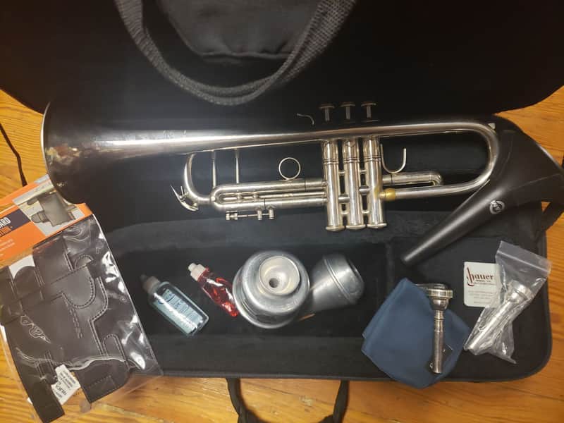 Vintage Bach Stradivarius 180S37 Silver Trumpet--Serviced, Extras! image 1