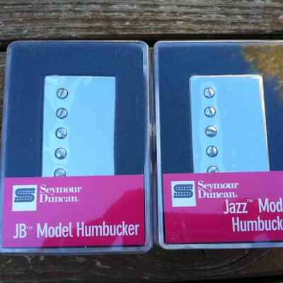Seymour Duncan JB Jazz Hot Rodded Pickup Set Humbucker SH-4 Bridge and SH-2n Neck Nickel image 4