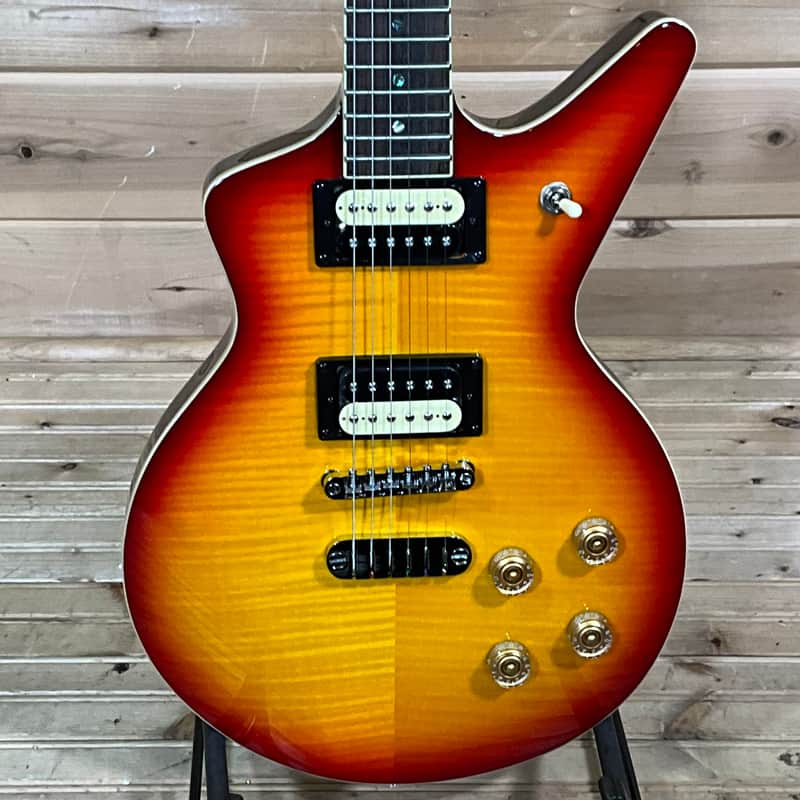 Dean Cadillac 1980 Flame Maple Electric Guitar - Trans Cherry