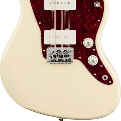Squier Paranormal Jazzmaster XII 12-String Electric Guitar, Olympic White image 1