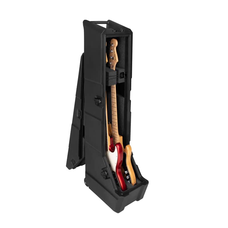 Gator Cases Mini Vault Rack for Two (2) Electric Bass Guitars; (GTR-MINIVAULT-B2) image 1