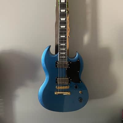 Harley Benton SG Pelham Blue Metallic image 1