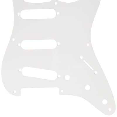 Genuine Fender '57 Strat/Stratocaster 8-Hole 1-Ply Guitar Pickguard - WHITE image 4
