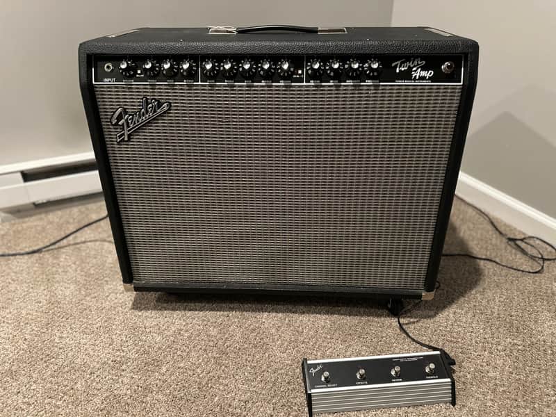 Fender Twin-Amp 2-Channel 100-Watt 2x12" Guitar Combo 2001 - 2010 - Black image 1