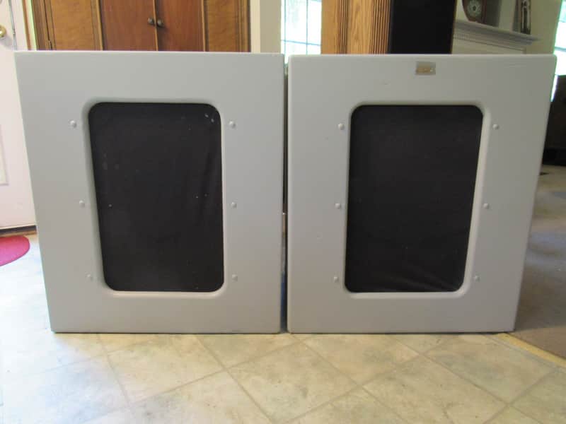 Altec Lansing 604C drivers in Altec Lansing Semco 612A utility cabinets in very good condition image 1
