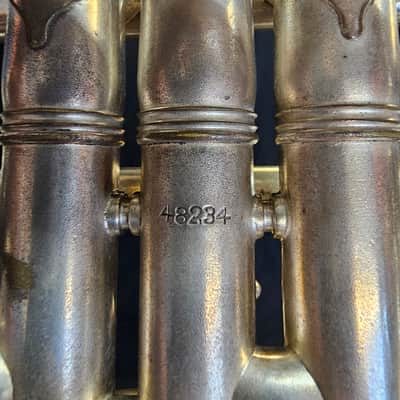 King made by H N White American Stndard Bb Cornet 1920 - silver plate image 5