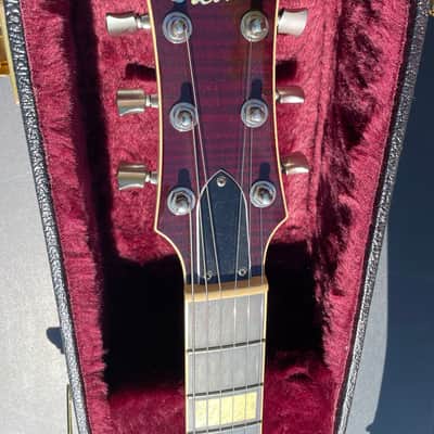 Gretsch G6228FM Players Edition Jet BT with V-Stoptail 2018 - Dark Cherry Stain - Flamed Top image 20