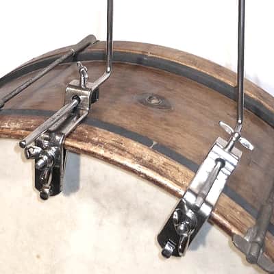 (2) Ludwig WFL L Arm Cymbal Holders, Logo Stamped, Nickel Plated - 1940s-50s /  INSPECTED & TESTED image 1
