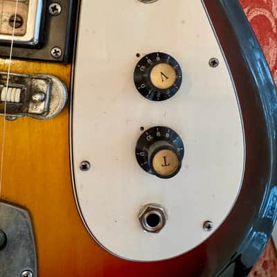 Vintage Univox Hi-Flier Phase III Sunburst MIJ Kurt Cobain Nirvana All Original image 12