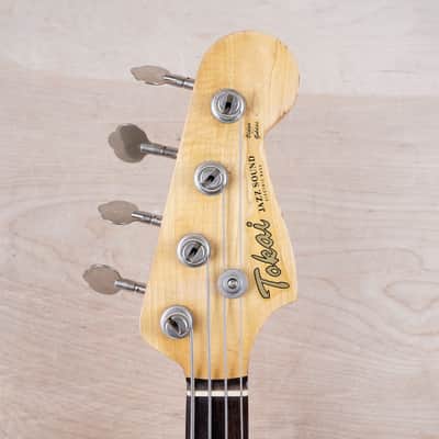 Tokai Jazz Sound AJB45 MIJ 1984 Olympic White Vintage Japan Bass w/ Bag image 19