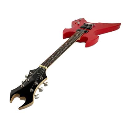 Zenison Heavy Metal Style Electric Guitar, Solid Wood Body, Maple Neck, Red image 3
