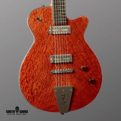 Grez Guitars Mendocino - Natural Burl Redwood Top w/ Lollar Gold Foils. NEW, (Authorized Dealer) image 1