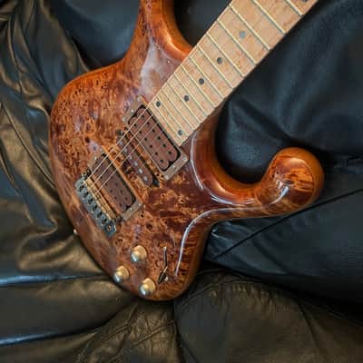 Fibenare Erotic Dalmat  Burl Maple Natural with Wood Pickup Covers Rare! image 6