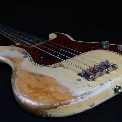 1963 Fender Precision Bass with Rosewood Fretboard - Blonde image 12