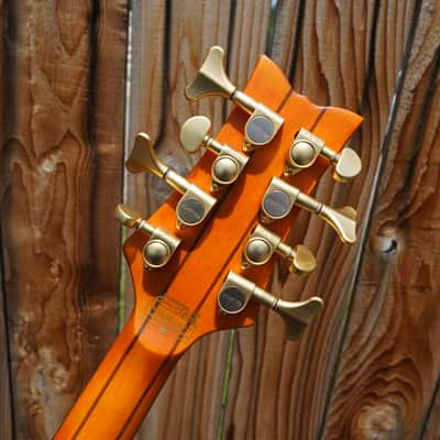 Schecter Diamond Series Stiletto Studio-8 - Honey Satin Left Handed 8-String Bass NOS image 8