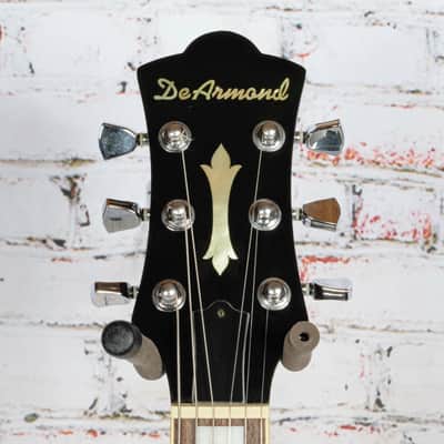 DeArmond - M77T Solid Body Electric Guitar - Trans Orange - w/Bag - x8576 - USED image 4