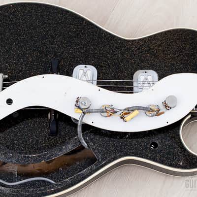 1960 Silvertone Stratotone Jupiter 1423 Vintage Guitar by Harmony USA w/ DeArmond Gold Foils, Case image 21