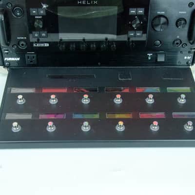 Used Line 6 Helix Rack & Control with Guitar Modeler and Foot Controller, Furman Power Conditioner, Rack Case image 5