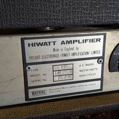 Hiwatt Custom 50 DR504 - 1974 - Black image 6