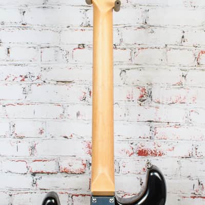 Fender Standard Strat HSS, Laurel Fingerboard, Black Pickguard, Black image 8