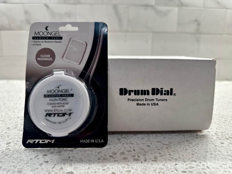 DrumDial Drum Tuner + RTOM Moongel (6‑pack) - Brand New image 1