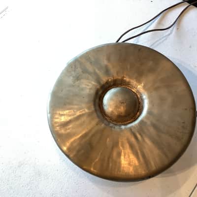 Anonymous Brass Hammered Gong 1960s 9” - #419 image 4
