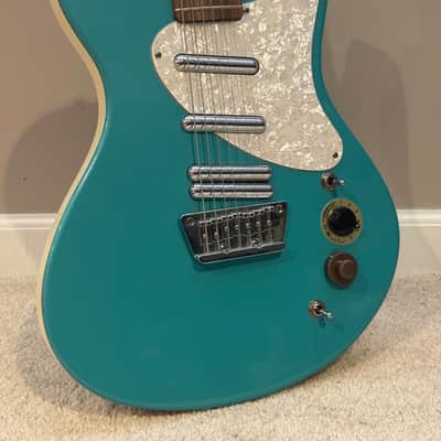 Danelectro Mod 7 (7-String) Early 2000s - Aqua Pearl image 1