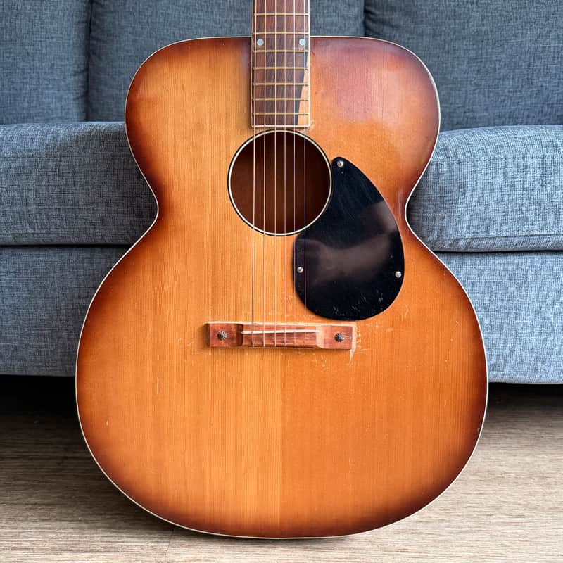 Vintage 1950's Old Craftsman (Kay K22) Sunburst Jumbo Acoustic Guitar image 1