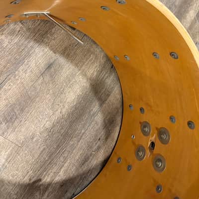 VINTAGE Slingerland 24x14 bass drum - White 5ply image 9