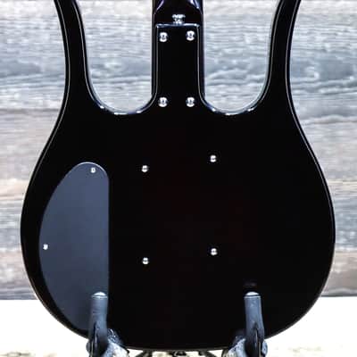Danelectro '58 Longhorn Bass Red Hot Semi-Hollow Body 4-String Electric Bass image 4