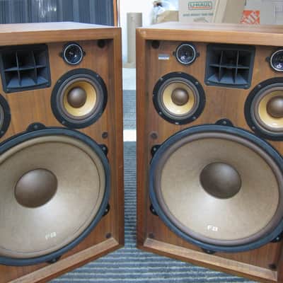 Pr Pioneer CS-99A Top Line Vintage Speakers, FB Drivers, Walnut, 5 Way, Ex Sound, 1970s, JAPAN, NICE image 1