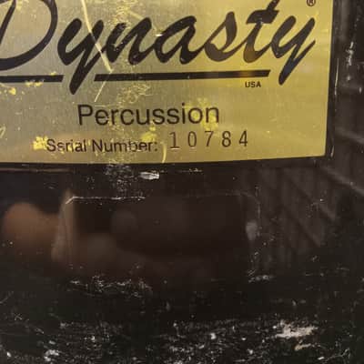 Dynasty Wedge Marching Snare Drum W/ Harness 14"x7" serial 10784 - Black image 4
